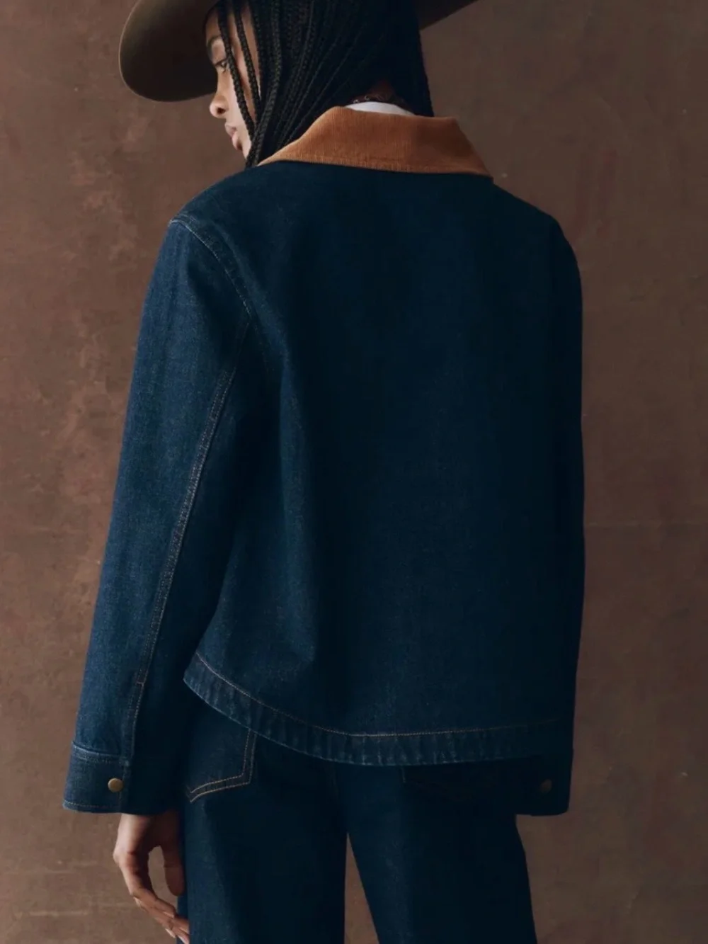 The GREAT. THE DENIM SWINGY JACKET Size 2/Medium NWT - Picture 3 of 9